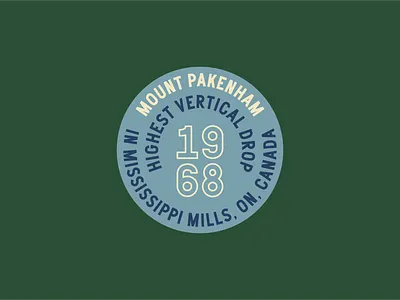 Mount Pakenham Merch Design Logo branding font logo merch mountain ski snowboard typography vector