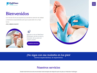 Web Clinica Podológica bienestar podología web desing