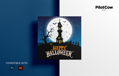 Halloween Poster adobe illustrator adobe photoshop advertising art art direction artist beauty branding character design concept creativeart design dribbble graphice design graphics illustration poster simple