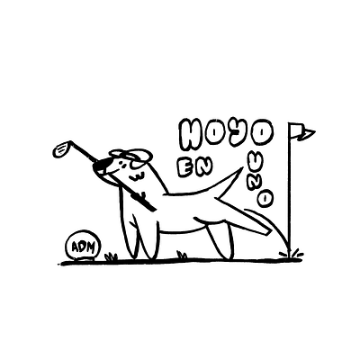 Mateo. branding dog illustration procreate