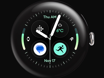 Analog M3: Wear OS watch face amoled watch faces amoledwatchfaces analog app design google play kotlin material 3 ui watch face watch face format wear os