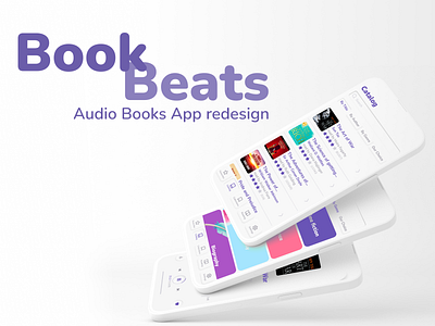 Audio Books App Redesign appdesign mobileapp ui ux webdesign