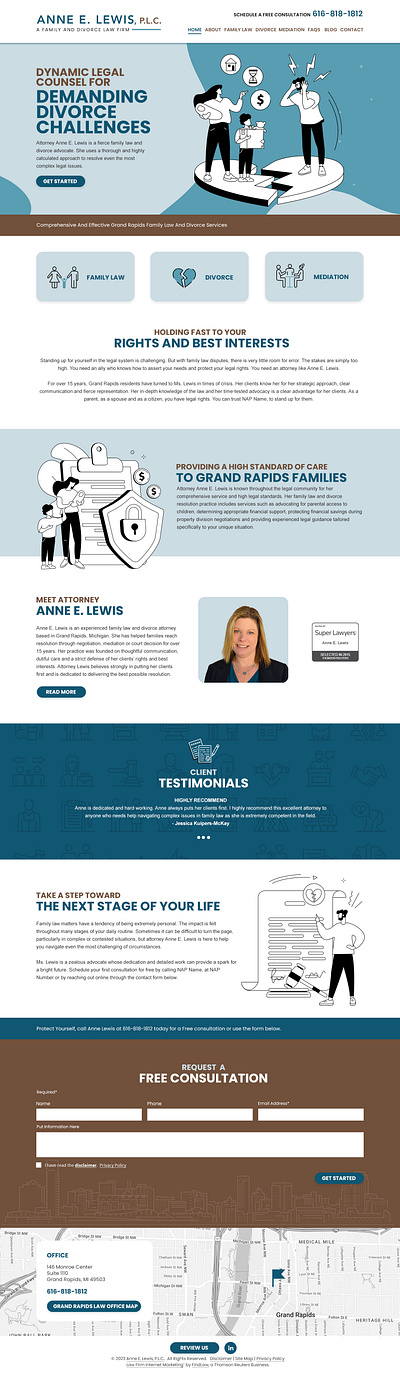 Anne E. Lewis Web Site design graphic design ux web design