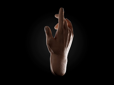 #175 Hand Studies / Blender 3D, Substance Painter 3d black character dribble fingers hair hands model realistic sculpt texture