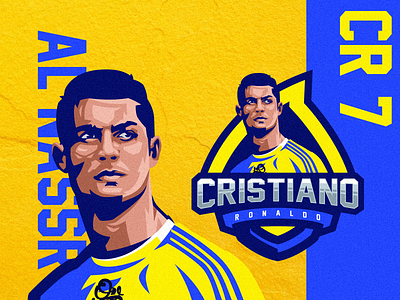 Cristiano Ronaldo design Logo branding cristiano ronaldo cristiano ronaldo al nassr design graphic design identity illustration logo tshirt vector