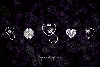 Naturopath concepts flower health heart lotus nature naturopath organic purple stethoscope