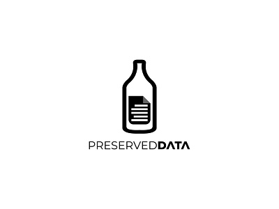 Preserved Data branding conceptual creative design data graphic design identity logo minimal preserved data