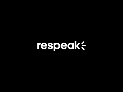 Respeak branding creative design graphic design icon identity logo minimal minimal wordmark respeak speak
