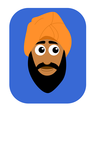 Sikh_character sketch8 affinity affinitydesigner character design illustration sikh sketch vector