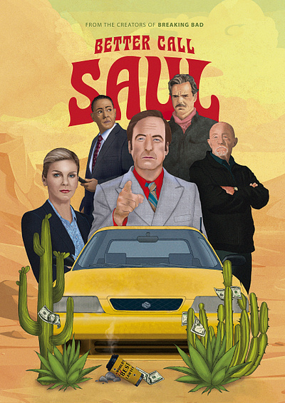 Better Call Saul adobephotoshop artedigital arteposter editorial ilustração poster