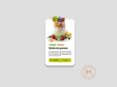 Product Card - Day 01 - #DailyUIChallenge challenge dailyui ui