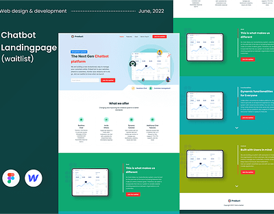 Chatbot Landing page artificial inteligence chatbot homepage interaction design landing page parallaz product page startup ui ux waitlist