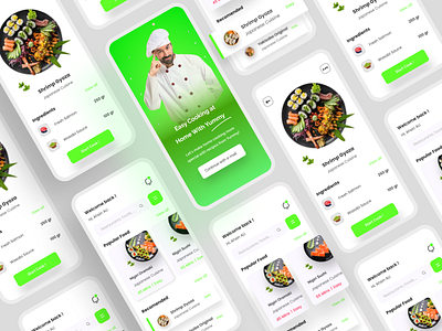 Food App Design app mockups pizza delivery app