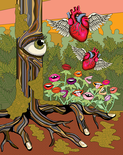“WE SHOULD TAKE IT FROM THE TREES” adobe adobeillustrator digitalart editorialillustration illustration