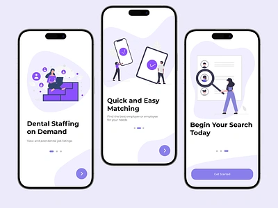 Dental Mobile Onboarding Screen application dental landingpage logo mobile ui undraw