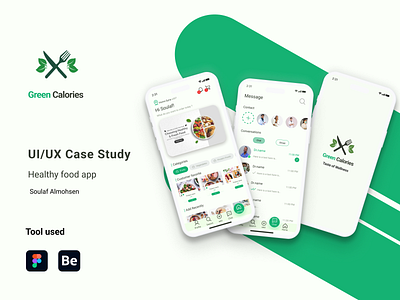 Healthy Food App UX\UI Case Study case study figma ui ui ux ux uxui