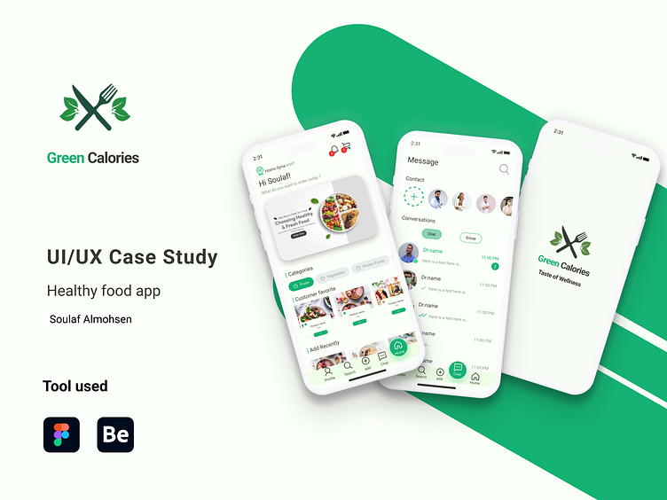 Healthy Food App UX\UI Case Study by Soulaf Almohsen on Dribbble