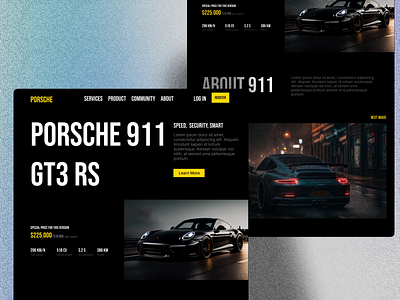 Porsche Website branding design graphic design illustration logo ui ux vector web webstite