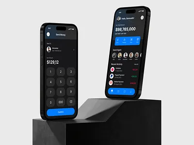 Sipaling Bank - Finance Apps [Dark mode] dark mode design finance mobile app ui ux