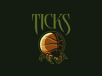 Ticks Basketball basketball branding design graphic design illustration illustrator logo sports logo ticks vector