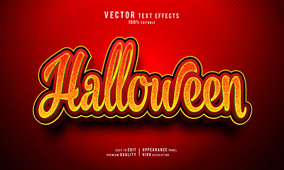 Halloween Creative 3D Editable Text Effect Style 3d 3d editable text effect 3d text 3d text effect black branding celebration design effects graphic design halloween hangout mockup night pattern red red halloween scary typography