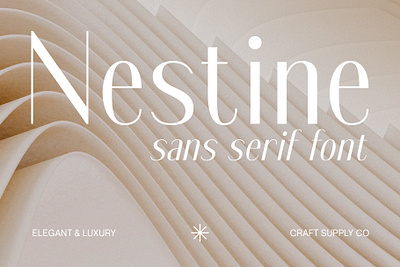 Nestine Font - Craft Supply Co brush creative design elegant font illustration lettering logo typeface ui