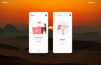 Dailyui - 116 Empty States 3d animation app application branding dailyui design figma graphic design illustration logo motion graphics typography ui uiux