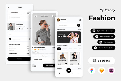 Trendy - Fashion Store Mobile App wear