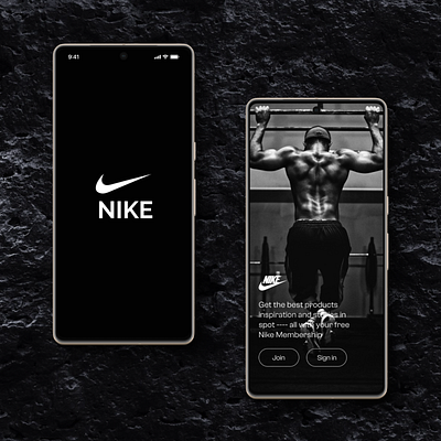 Nike Mobile App Redesign branding design dribbble! figma graphic design logo typography ui ux