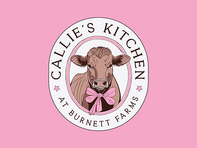 Callie's Kitchen at Burnett Farms bakery bow branding cattle livestock pink