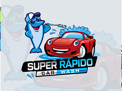 Car Wash Logo design car wash logo car wash logo design dribbble dolphin car wash logo logo logo design