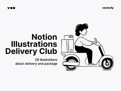 Notion Illustrations Delivery Club design graphic design illustration illustration pack illustration set notion notion illustration notion template ui ui illustration vector illustration