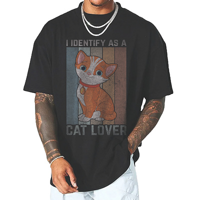 Cat T-Shirt Design (Identify As a Cat Lover) animal lover animal t shirt apparel awesome branding t shirt cat lover cat t shirt cloth dog t shirt trendy