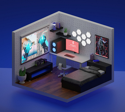 3D Room render