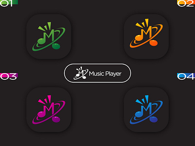 Music Player logo or app icon design-unused abstract logo black and white logo brand identity colorful messaging logo ecommerce free graphic design hire logo designer letter mark monogram logo design logo designer logo ideas logo inspirations music player music software music symbol simple technology typography vector