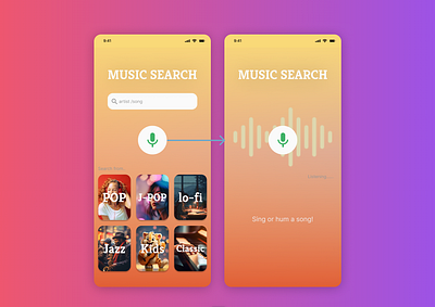 Search UI design ui