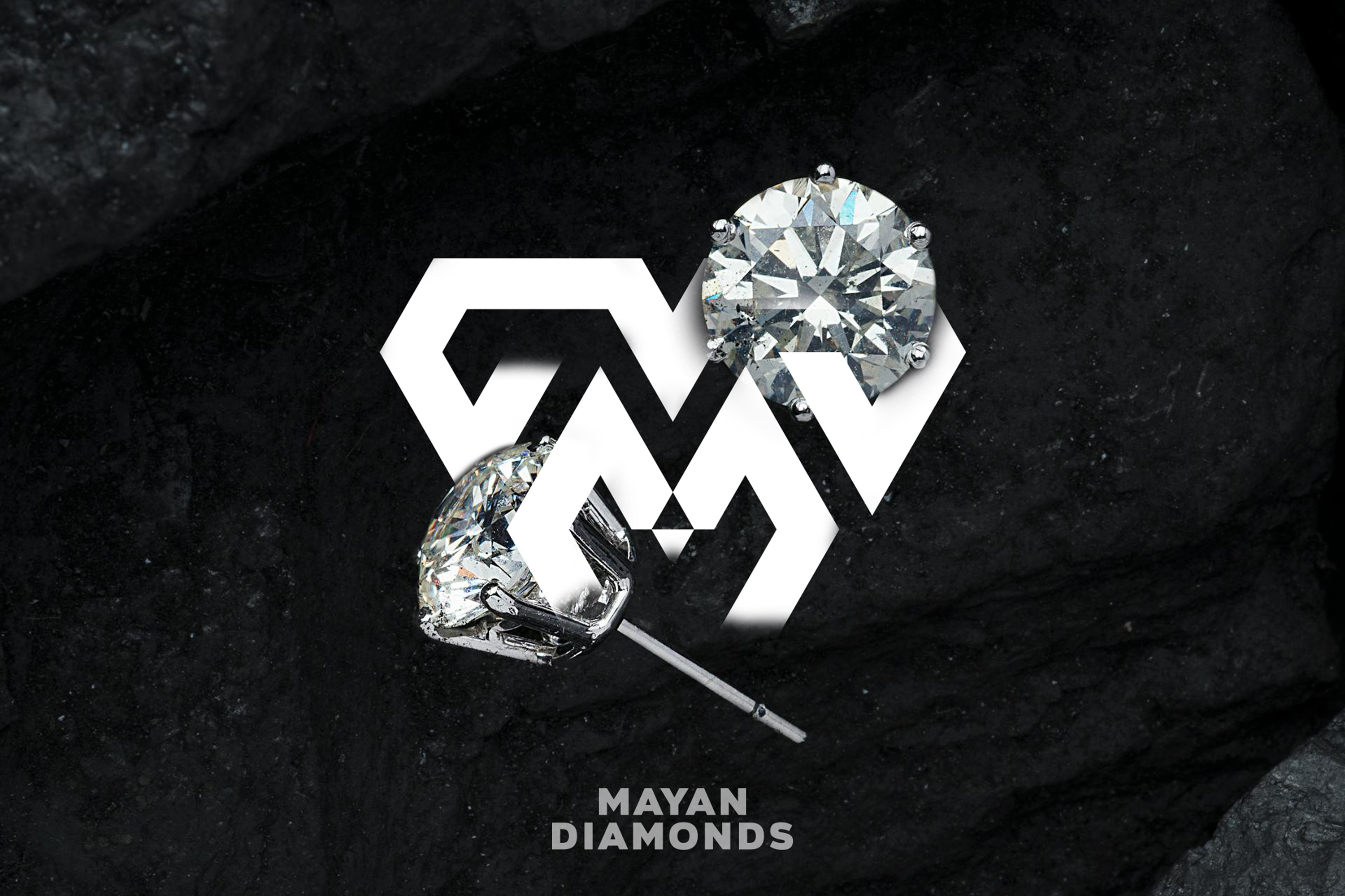 Diamond logo brand identity design(Stationery) abstract brand identity branding diamond logo graphic design letter m logo logo logomark modern logo