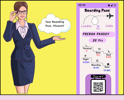 Boarding Pass - Daily UI Challenge#024 branding dailyui design graphic design illustration logo typography ui ux