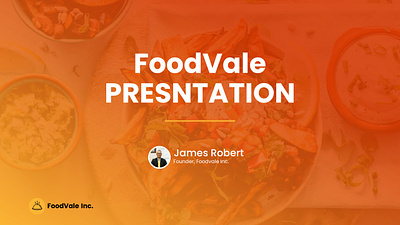 FoodVale Presentation graphic design powerpoint presentasion presentation templates