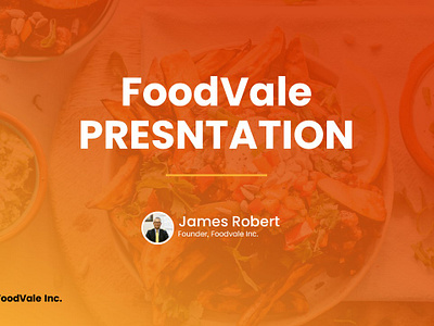 FoodVale Presentation graphic design powerpoint presentasion presentation templates