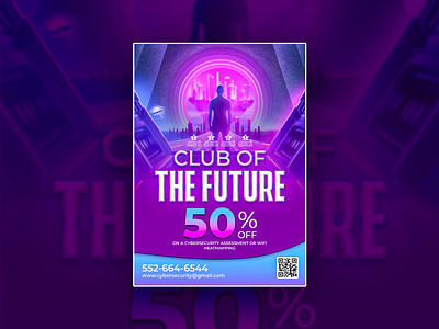 Club of the Future Flyer design banner banner design branding club design flyer future graphic design icon illustration logo typography ui