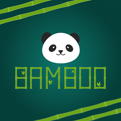 Bamboo Logo bamboo branding dailylogochallenge graphic design logo logochallenge panda