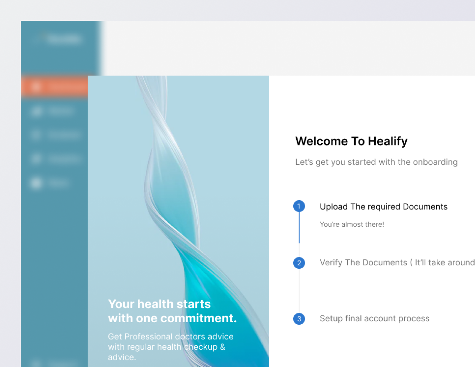 #16 Pop-up Overlay 016 clean concept daily dailyui dashboard design desktop health minimal pop up overlay ui uiux userexperience website