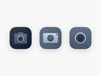 Camera icons android design gradient graphic design icon shadows sketch