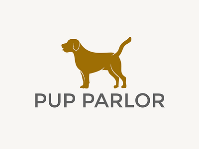 Pup Parlor Logo Design branding design dog dog logo graphic design illustration logo vector