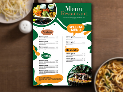 Food Menu branding design food menu graphic design illustration menu photoshop post