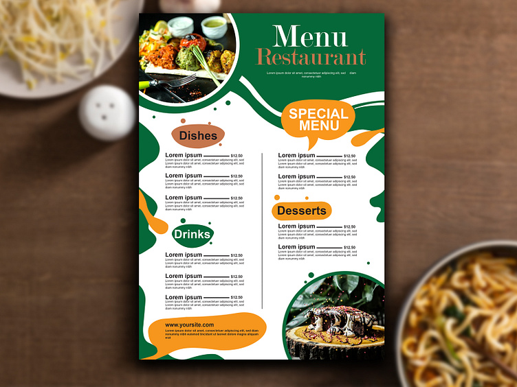 Food Menu by Guri Saini on Dribbble