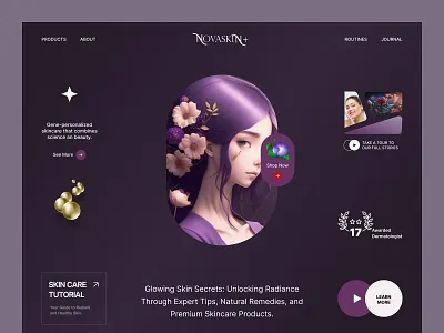 Skin Care Website ai skin care beauty beauty care beauty clinic body care clean cosmetic cosmetology landing page minimal minimal design salon skincare website ui ux woman