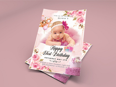 Happy Birthday Invitation Card Design baby shower birthday invitation birthday invitation card cards christmas card digital invitation free template graphic advice graphic designer greeting card happy birthday invitation invitation card invitation design party invitation print design save the date wedding wedding invitation