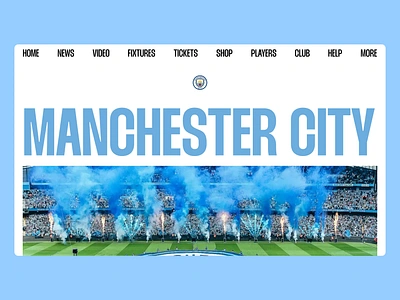 Manchester City Website Exploration art direction blue creative creative development exploration grid man city manchester minimal ui ui animation ui design web design